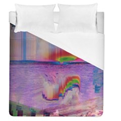 Glitch Art Abstract Duvet Cover (queen Size)