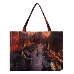 River Venice Gondolas Italy Artwork Painting Medium Tote Bag