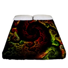 Fractal Digital Art Fitted Sheet (king Size) by Simbadda