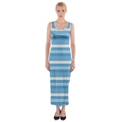 Lines Fitted Maxi Dress