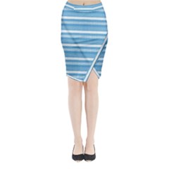 Lines Midi Wrap Pencil Skirt