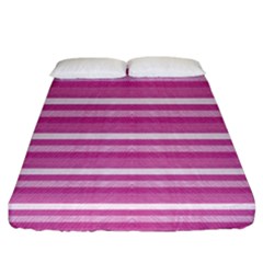 Lines Fitted Sheet (california King Size)