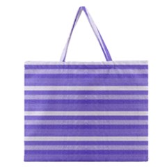 Lines Zipper Large Tote Bag