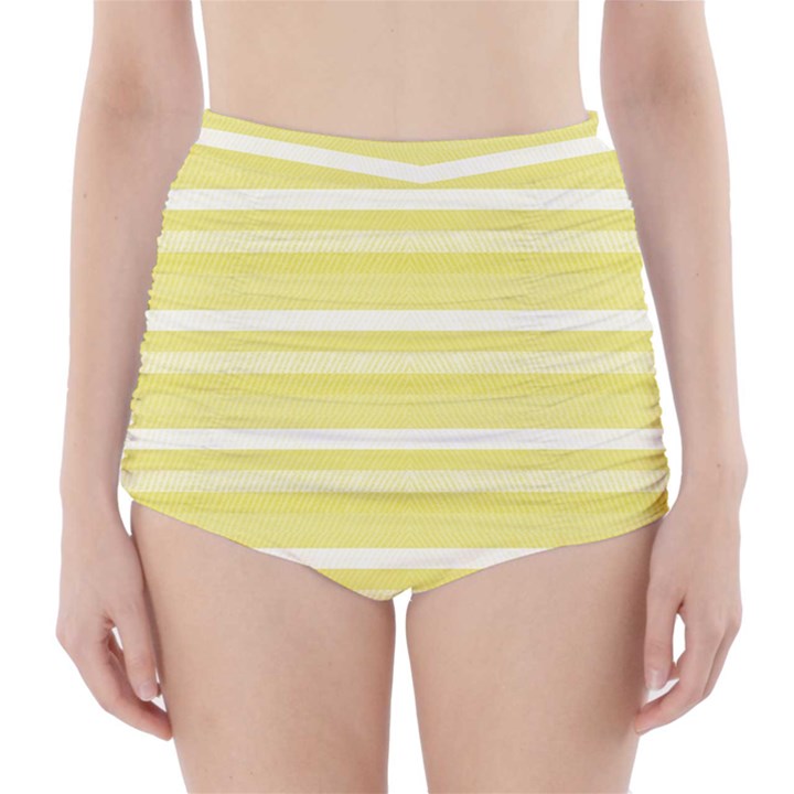 Lines High-Waisted Bikini Bottoms