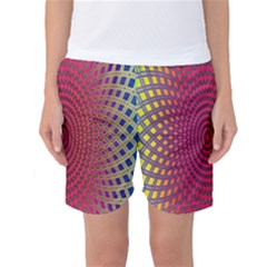 Abstract Circle Colorful Women s Basketball Shorts by Simbadda