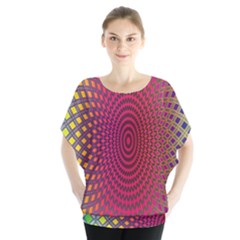 Abstract Circle Colorful Blouse