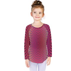 Abstract Circle Colorful Kids  Long Sleeve Tee