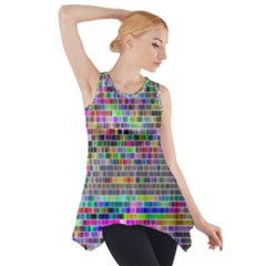 Plasma Gradient Phalanx Side Drop Tank Tunic by Simbadda