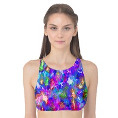 Abstract Trippy Bright Sky Space Tank Bikini Top