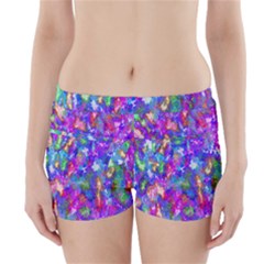 Abstract Trippy Bright Sky Space Boyleg Bikini Wrap Bottoms