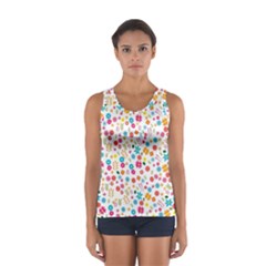 Floral Pattern Women s Sport Tank Top 