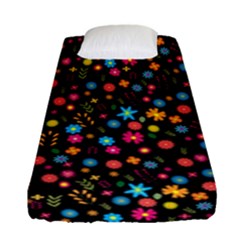 Floral Pattern Fitted Sheet (single Size)