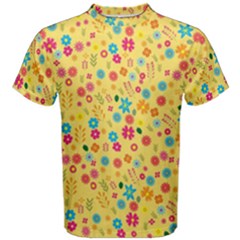 Floral Pattern Men s Cotton Tee by Valentinaart