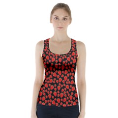 Strawberry  Pattern Racer Back Sports Top