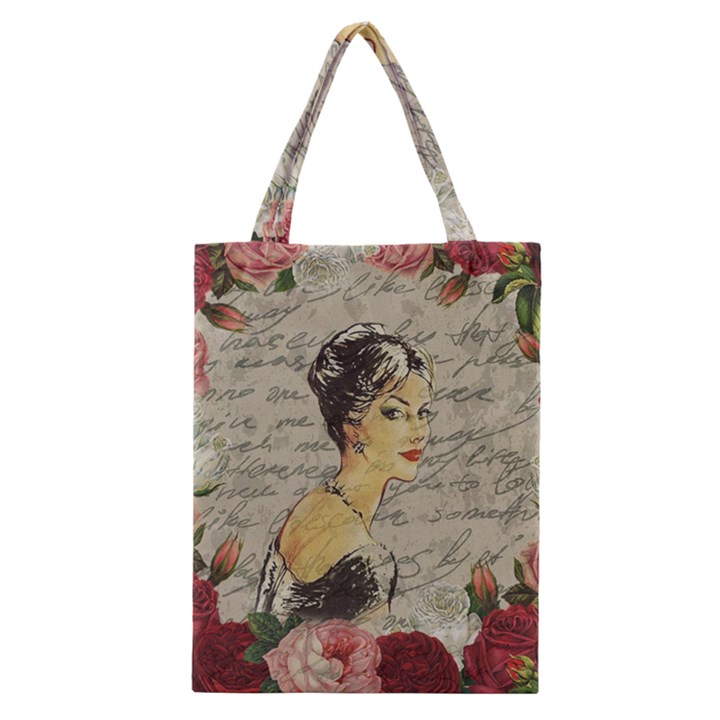 Vintage girl Classic Tote Bag