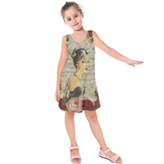 Vintage Girl Kids  Sleeveless Dress