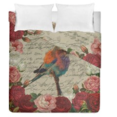 Vintage Bird Duvet Cover Double Side (queen Size)