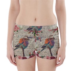 Vintage Bird Boyleg Bikini Wrap Bottoms