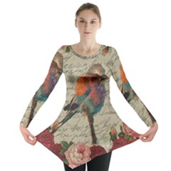 Vintage Bird Long Sleeve Tunic 