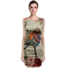 Vintage Bird Classic Sleeveless Midi Dress