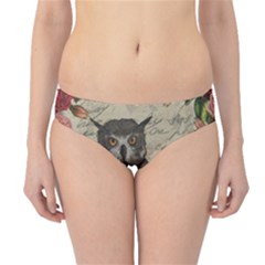 Vintage Owl Hipster Bikini Bottoms by Valentinaart