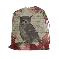 Vintage Owl Drawstring Pouches (xxl)