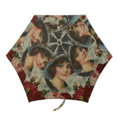 Vintage Girl Mini Folding Umbrellas