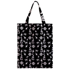 Seahorse Pattern Zipper Classic Tote Bag by Valentinaart