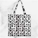 Seahorse pattern Zipper Grocery Tote Bag View1