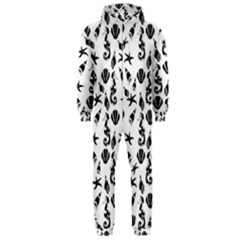 Seahorse Pattern Hooded Jumpsuit (men)  by Valentinaart