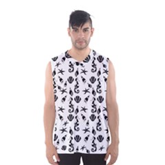 Seahorse Pattern Men s Basketball Tank Top