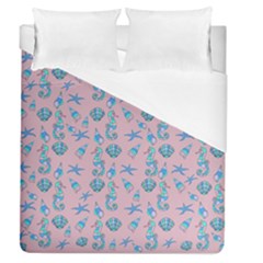 Seahorse Pattern Duvet Cover (queen Size)