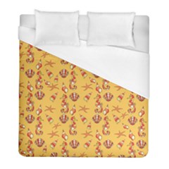 Seahorse Pattern Duvet Cover (full/ Double Size) by Valentinaart