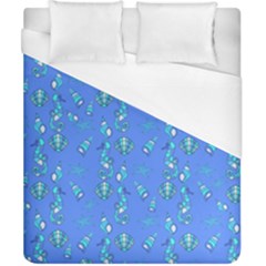 Seahorse Pattern Duvet Cover (california King Size)