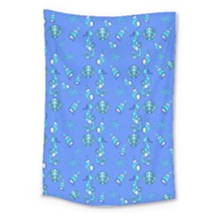 Seahorse Pattern Large Tapestry