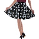 Seahorse pattern A-line Skater Skirt View2