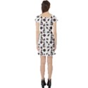 Seahorse pattern Short Sleeve Skater Dress View2