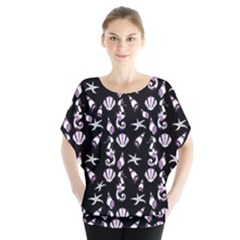 Seahorse Pattern Blouse