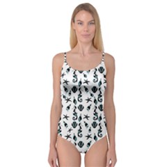 Seahorse Pattern Camisole Leotard 