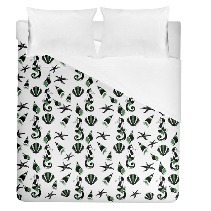 Seahorse pattern Duvet Cover (Queen Size)