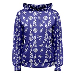 Seahorse Pattern Women s Pullover Hoodie by Valentinaart