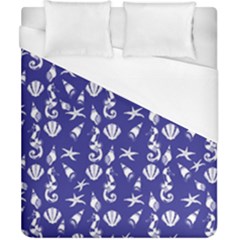 Seahorse Pattern Duvet Cover (california King Size)