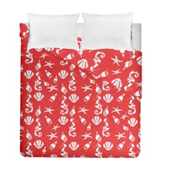 Seahorse Pattern Duvet Cover Double Side (full/ Double Size) by Valentinaart