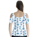 Seahorse pattern Butterfly Sleeve Cutout Tee  View2