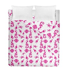 Seahorse Pattern Duvet Cover Double Side (full/ Double Size)