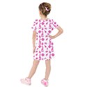 Seahorse pattern Kids  Short Sleeve Velvet Dress View2