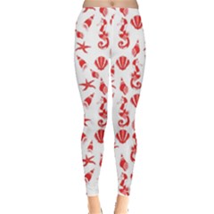 Seahorse Pattern Leggings  by Valentinaart