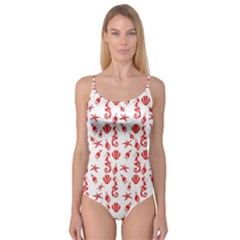 Seahorse Pattern Camisole Leotard 