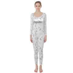 Seahorse Pattern Long Sleeve Catsuit