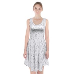 Seahorse Pattern Racerback Midi Dress